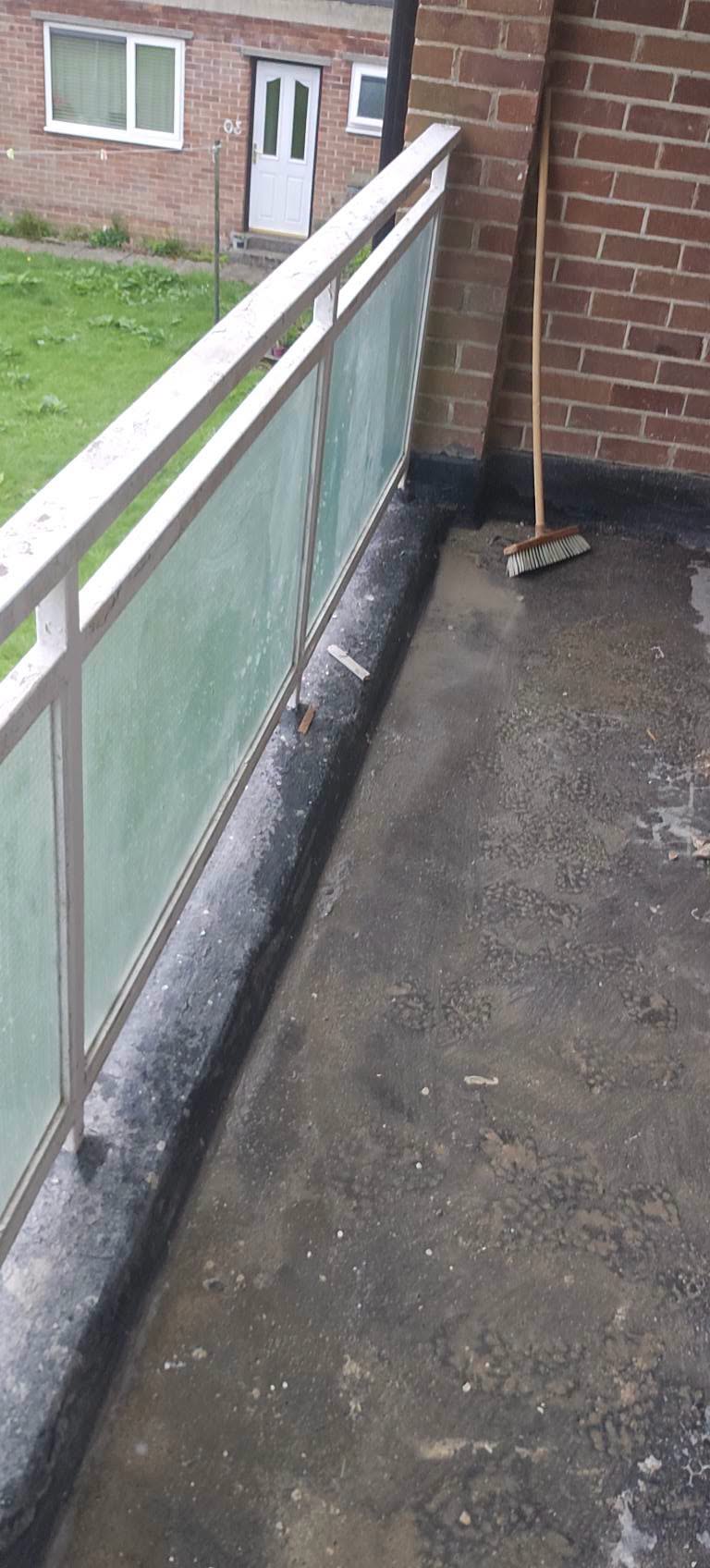 Balcony after clearance