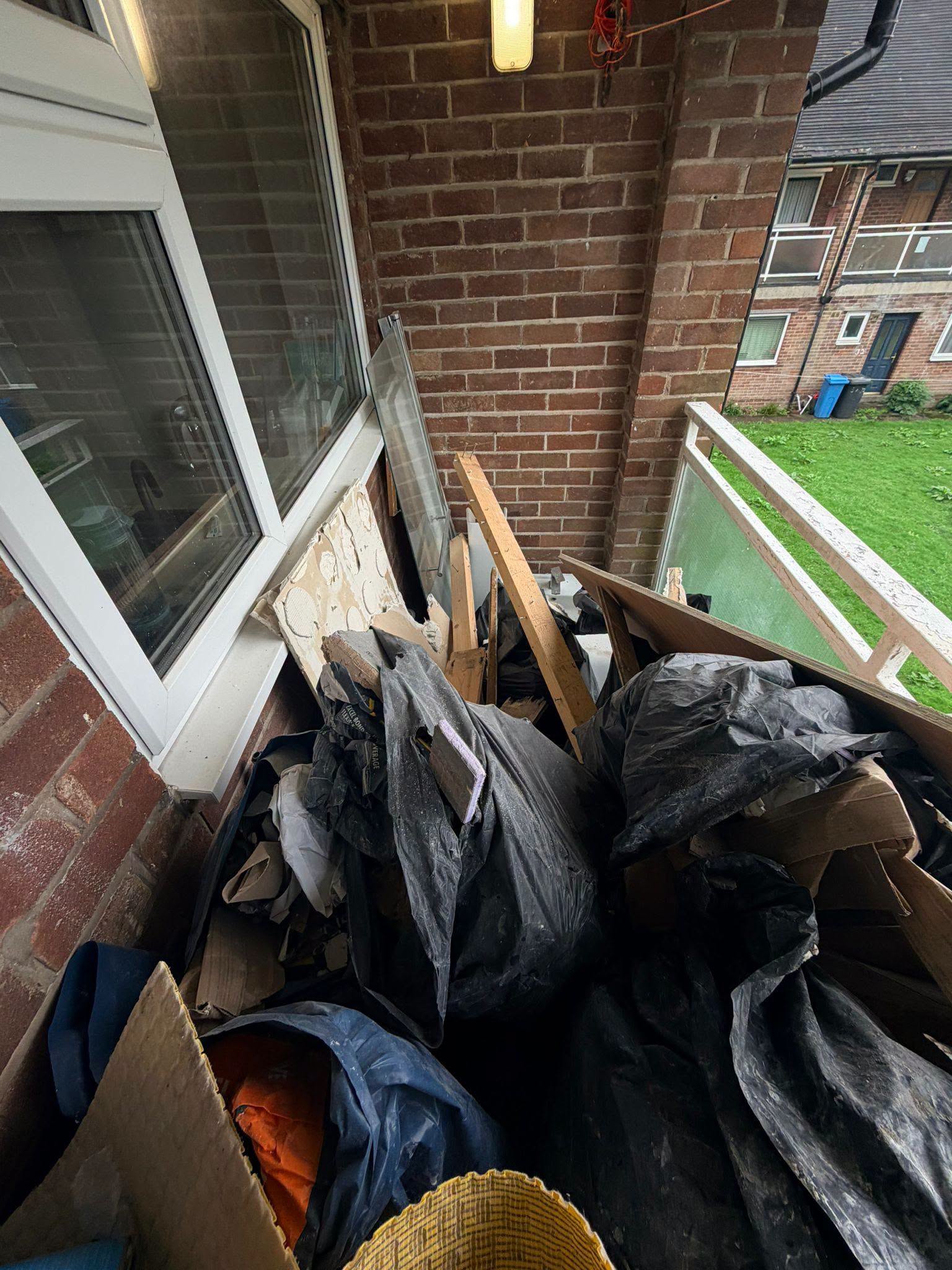 Balcony before clearance